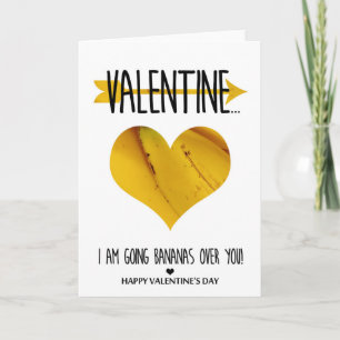Cartes Pour Fêtes Annuelles Faire des bananes au-dessus de vous Saint-Valentin