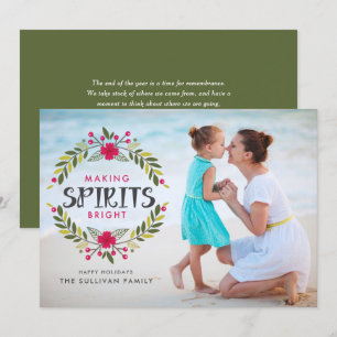 Cartes Pour Fêtes Annuelles Faire des esprits une couronne brillante Photo de