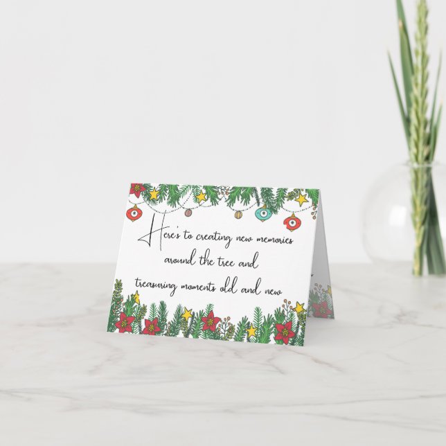 Cartes Pour Fêtes Annuelles Faire des souvenirs autour de l'arbre (Devant)
