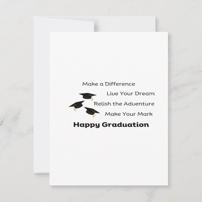 Cartes Pour Fêtes Annuelles Faire une différence sur un diplôme (Devant)
