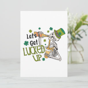 Cartes Pour Fêtes Annuelles Faisons monter la chance pour la Saint-Patrick