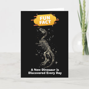 Cartes Pour Fêtes Annuelles Fait amusant Un nouveau dinosaure est découvert