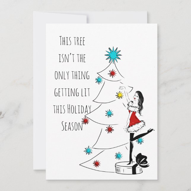 Cartes Pour Fêtes Annuelles Faites la Fête (Devant)