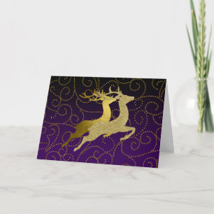 Cartes Pour Fêtes Annuelles Faites Purple N'Importe Quelle Couleur Ombre Gold 