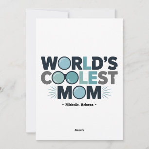 Cartes Pour Fêtes Annuelles Faites sourire maman cette saison avec le nom de l