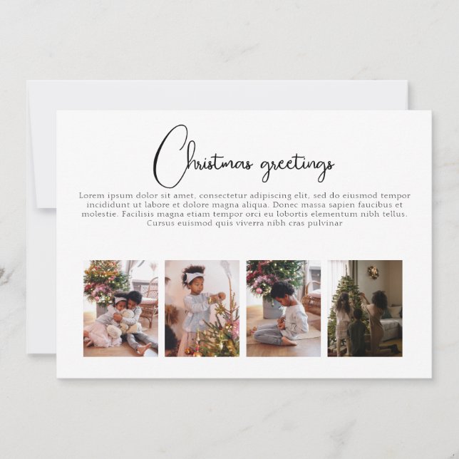 Cartes Pour Fêtes Annuelles Faites votre propre collection photo Noël personna (Devant)