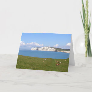 Cartes Pour Fêtes Annuelles Falaises blanches de l'île de Wight