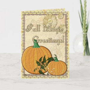 Cartes Pour Fêtes Annuelles Fall Magic Folk Art