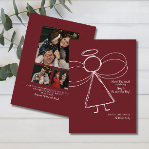 Cartes Pour Fêtes Annuelles Famille chrétienne élégante Photo religieuse de No