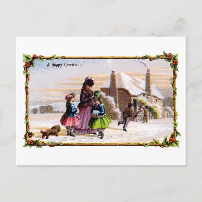 Cartes Pour Fêtes Annuelles Famille Christmas (Devant)