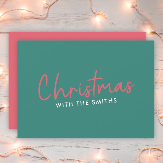Cartes Pour Fêtes Annuelles Famille Christmas | Stylish Trendy (Créateur téléchargé)