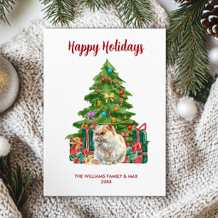 Cartes Pour Fêtes Annuelles Famille de chat persan Noël