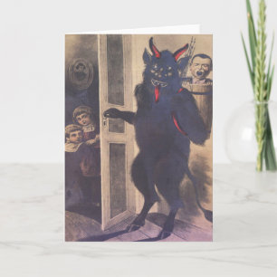 Cartes Pour Fêtes Annuelles Famille de collecte de Krampus