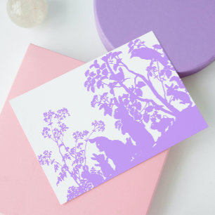 Cartes Pour Fêtes Annuelles Famille de lapins