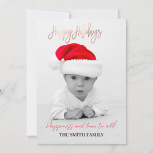 Cartes Pour Fêtes Annuelles Famille de Noël, bébé Père Noël
