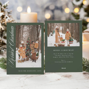 Cartes Pour Fêtes Annuelles Famille de Noël la plus joyeuse 2 Photo Hunter Gre