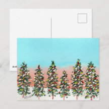 Famille de sapins de Noël