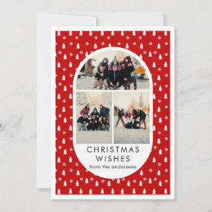 Cartes Pour Fêtes Annuelles Famille de typographie moderne Photo Vacances Arch