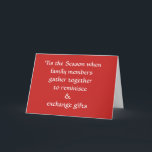 Cartes Pour Fêtes Annuelles Famille de vacances Snarky Funny<br><div class="desc">La carte de vacances Snarky parfaite pour les familles Snarky de toute conviction religieuse ! (100 % de TOUS LES PROFITS sont versés à la Fondation de recherche sur le cancer du sein)</div>