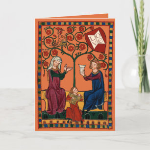 Cartes Pour Fêtes Annuelles Famille heureuse