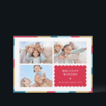 Cartes Pour Fêtes Annuelles FAMILLE MULTI PHOTO moderne mignon frontière géomé<br><div class="desc">par kat massard >>> WWW.SIMPLYSWEETPAPERIE.COM<<< An elegant card design featuring quote that you can change yourself! White geometric border on the backside, giving you the opportunity to handwrite a personal message or place a full portrait photo. NOTE >> Contactez-moi kat@simplysweetpaperie.com si vous avez besoin d'aide pour redimensionner vos photos à...</div>