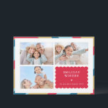 Cartes Pour Fêtes Annuelles FAMILLE MULTI PHOTO moderne mignon frontière géomé<br><div class="desc">par kat massard >>> WWW.SIMPLYSWEETPAPERIE.COM<<< An elegant card design featuring quote that you can change yourself! White geometric border on the backside, giving you the opportunity to handwrite a personal message or place a full portrait photo. NOTE >> Contactez-moi kat@simplysweetpaperie.com si vous avez besoin d'aide pour redimensionner vos photos à...</div>