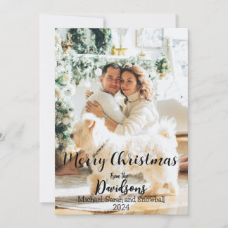 Cartes Pour Fêtes Annuelles Famille Noël 2024 Photo