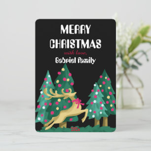 Cartes Pour Fêtes Annuelles famille noël simple et élégante