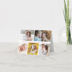 Cartes Pour Fêtes Annuelles Famille personnalisée Heureuse Sainte-Valentin mod