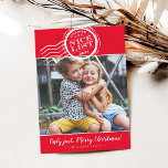 Cartes Pour Fêtes Annuelles FAMILLE PHOTO drôle père Noël belle liste timbre r<br><div class="desc">par kat massard >>> www.simplysweetPAPERIE.com <<< Un design amusant avec un cachet d'approbation Père Noël authentique - NICE LIST ! Vos enfants l'ont-ils fait ? CONSEIL 1. Pour redimensionner / repositionner la photo, cliquez sur le bouton "customiser". 2. Vous pouvez également modifier les polices, déplacer et ajouter du texte !...</div>