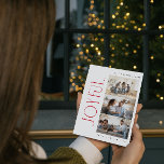 Cartes Pour Fêtes Annuelles Famille Rouge Joyeuse minimaliste moderne 3 Photo<br><div class="desc">Bienvenue les vacances cette année avec une Carte de Noël de Noël de la famille rouge minimaliste moderne 3 Photo qui capture ces moments parfaits de joie avec une famille unie. Cette carte de sucre de canne rouge et blanc chic est l'incarnation parfaite du style moderne et minimaliste que nous...</div>