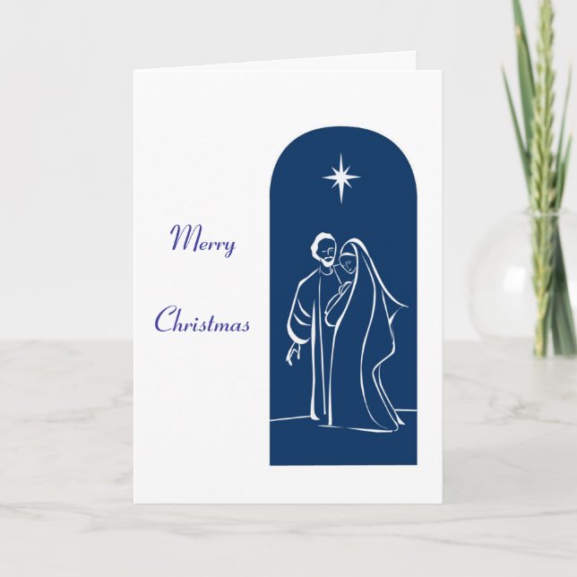 Cartes Pour Fêtes Annuelles Famille sainte (Devant)