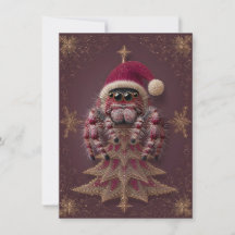 Fancy Jumping Spider Christmas Cards