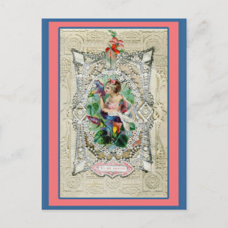 Cartes Pour Fêtes Annuelles Fancy Valentine Vintage À Mon Ami