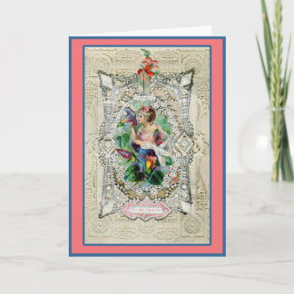 Cartes Pour Fêtes Annuelles Fancy Valentine Vintage À Mon Ami