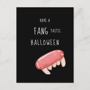 Cartes Pour Fêtes Annuelles Fang-tastic Halloween Crocs de vampire effrayant