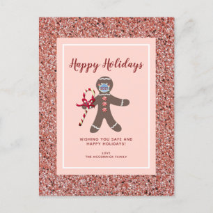 Cartes Pour Fêtes Annuelles Fantaisie Noël 2021 Pink Parties scintillant Ginge