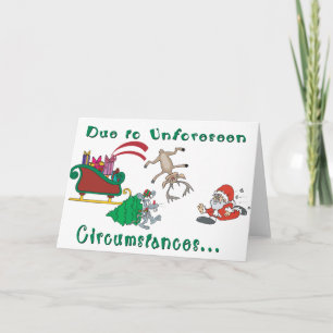 Cartes Pour Fêtes Annuelles Fantaisie Père Noël Humour Noël
