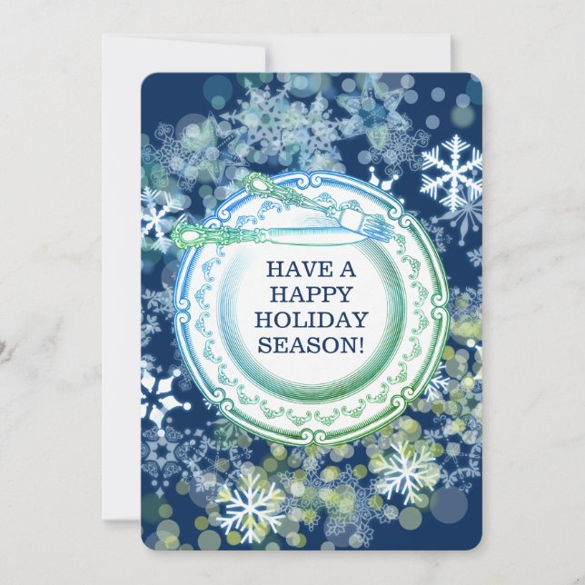 Cartes Pour Fêtes Annuelles Fantastique chef de table pour les fêtes de Noël (Devant)