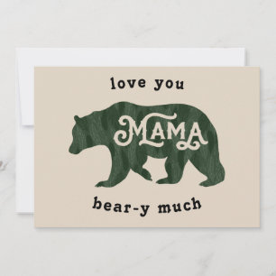 Cartes Pour Fêtes Annuelles Fantastique Fête des mères de maman ours