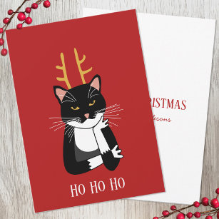 Cartes Pour Fêtes Annuelles Fantastique Noël de chat Sarcastique