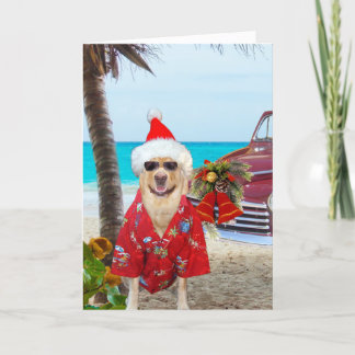 Cartes Pour Fêtes Annuelles Fantastique Noël Hawaïen/Hawaï/surfeur