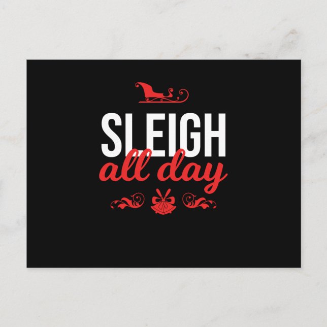 Cartes Pour Fêtes Annuelles Fantastiques femmes Noël Noël Slay Sleigh Toute la (Devant)