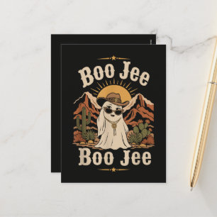 Cartes Pour Fêtes Annuelles Fantôme de cow-boy Boo JEE Halloween