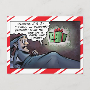 Cartes Pour Fêtes Annuelles Fantôme de grippe-sou de cadeaux de Noël