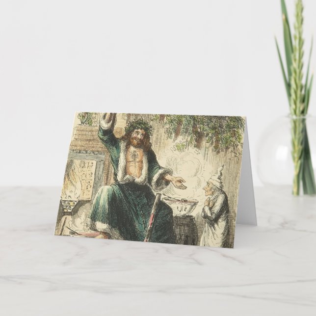 Cartes Pour Fêtes Annuelles Fantôme de Noël présent (Devant)