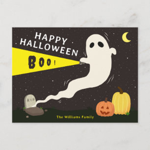 Cartes Pour Fêtes Annuelles Fantôme joyeux Halloween personnalisé
