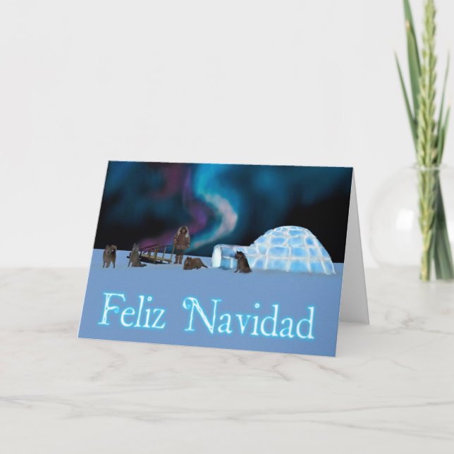 Cartes Pour Fêtes Annuelles Far North Christmas - Feliz Navidad (Devant)