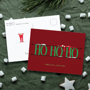 Cartes Pour Fêtes Annuelles Farces de Lutin Enseigne en Fer Forgé Noël