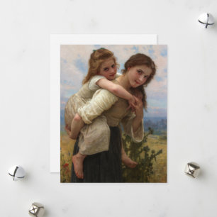 Cartes Pour Fêtes Annuelles Fardeau agréable par William Adolphe Bouguereau